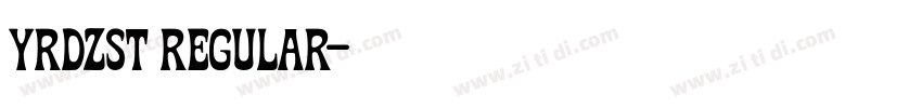 YRDZST Regular字体转换